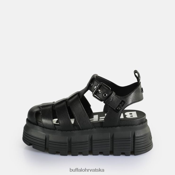 crno Buffalo ava fisher sandale s platformom veganske |sandale TDD6T572